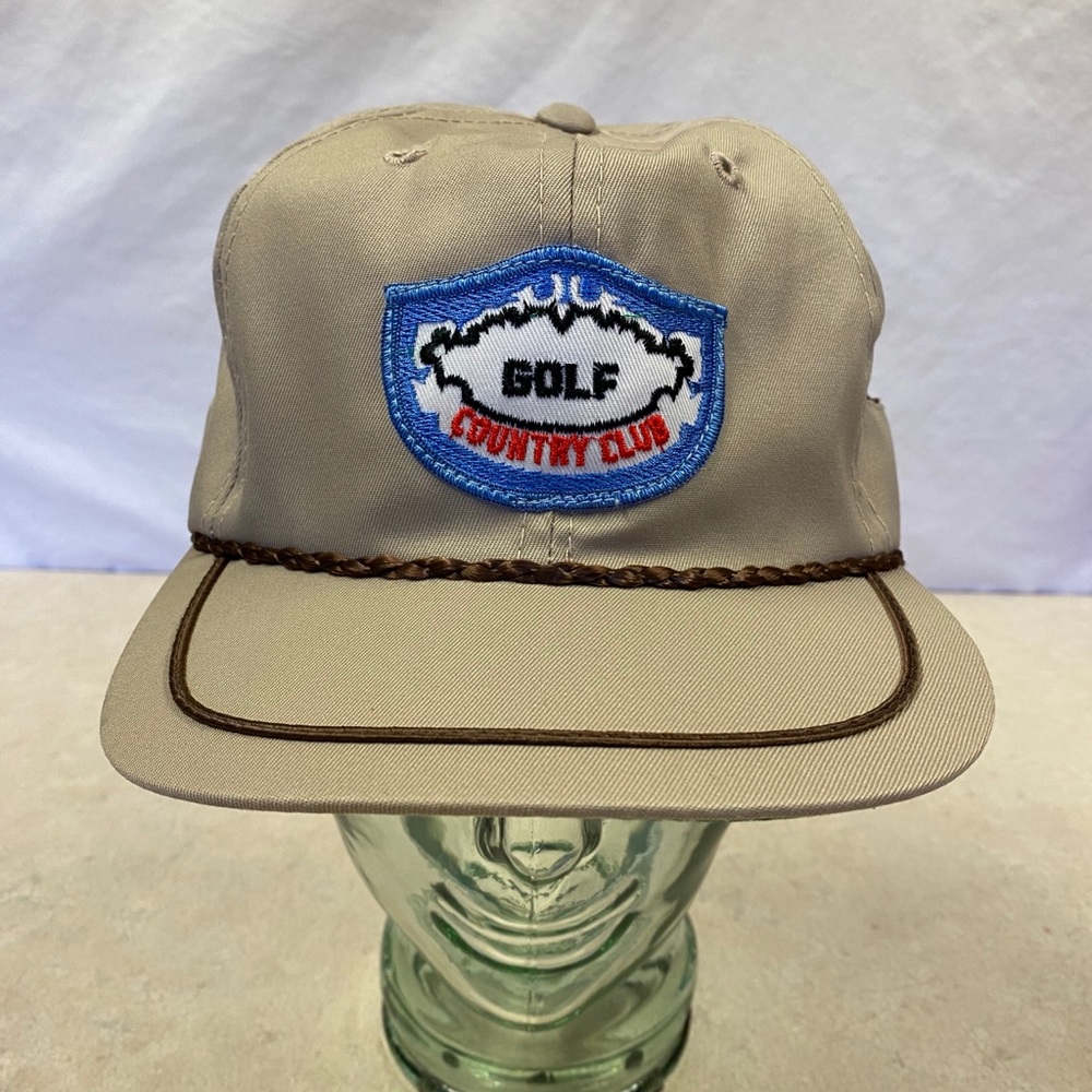 Vntg Golf Country Club Adjustable Hat Cap